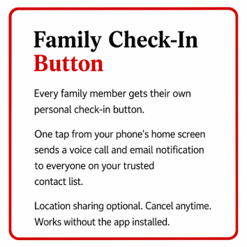 Family Check-In Button