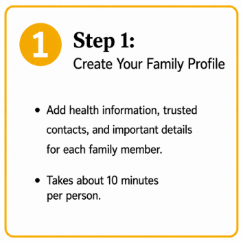 Create Your Family Profile for Family Safety and Instant Access