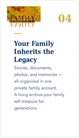 preserve family memories before they're gone